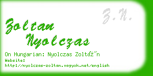 zoltan nyolczas business card